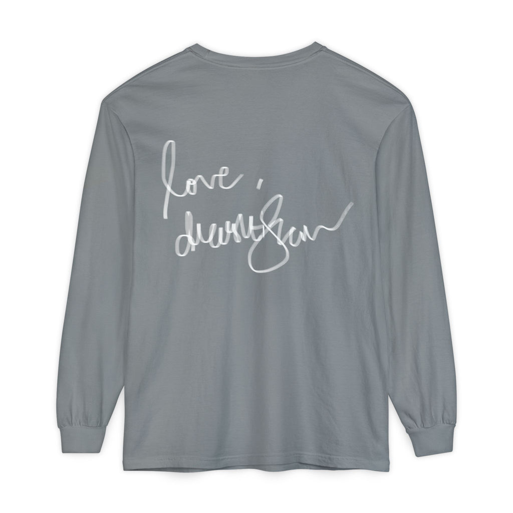 We Will Be Home Long Sleeve Tee — Floral Vintage Portrait Graphic