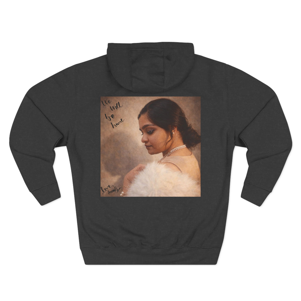 Portrait Hoodie — Vintage Frame Romantic Art Pullover