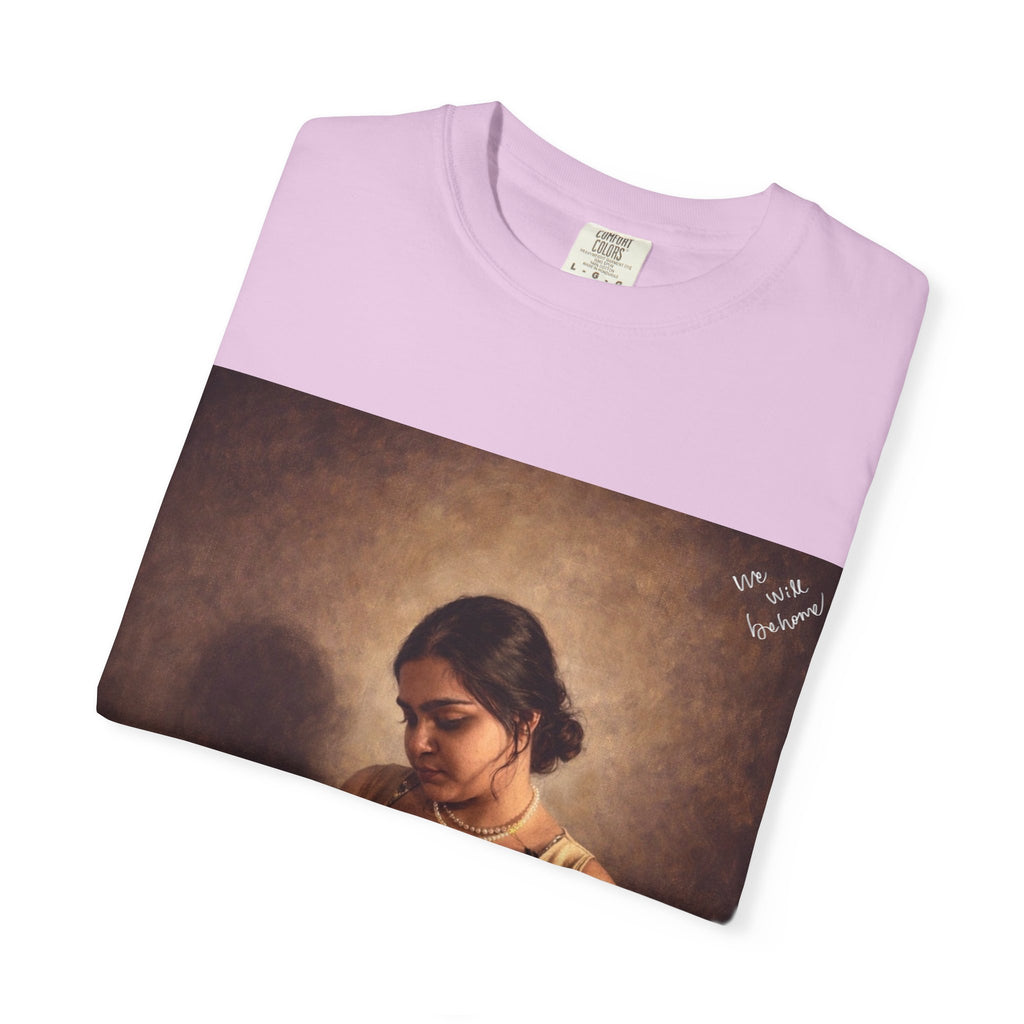 T-Shirt — Vintage Glam Portrait Tee with Signature "Love, Drashti"