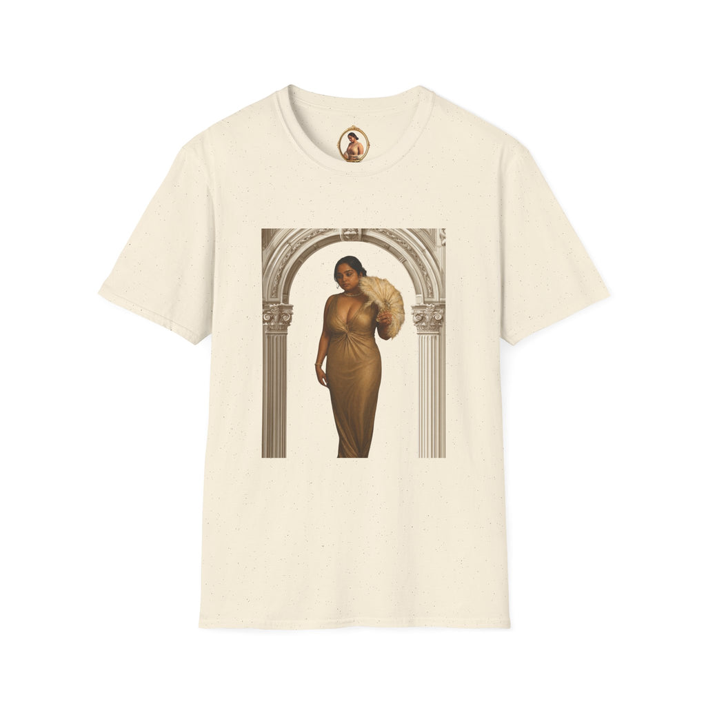 Vintage Arch Portrait T-Shirt — Elegant Woman Art Print