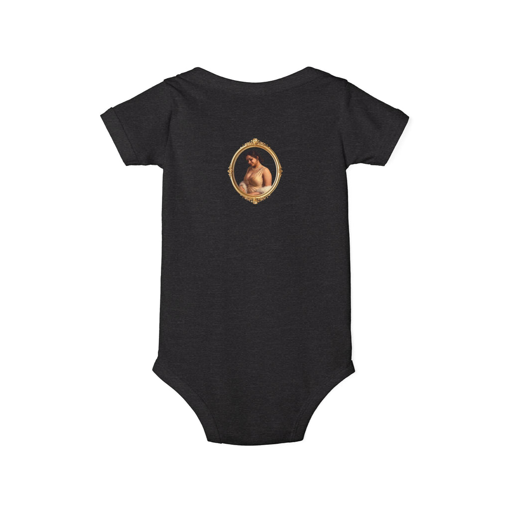 Infant Onesie with Vintage Cherub Portrait – Baby Bodysuit