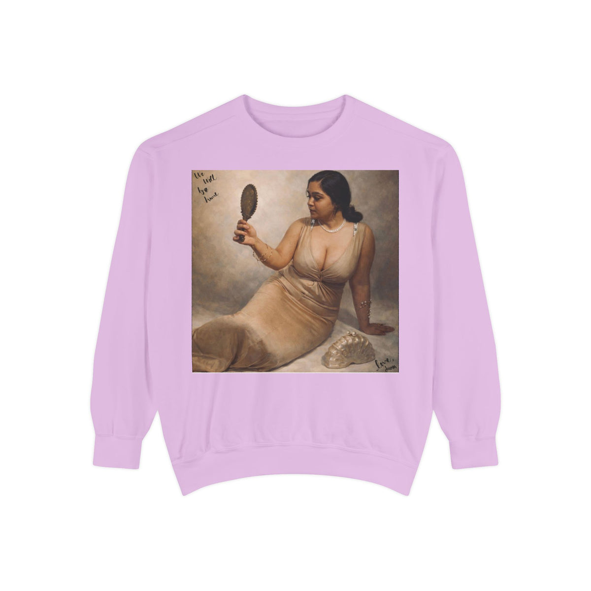 Drashti Sweatshirt — Vintage Muse Art Portrait Pullover