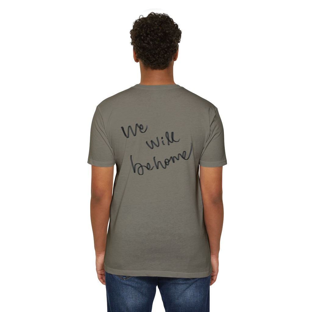 Greek Goddess Illustration T‑Shirt — "We Will Behome" Inspirational Tee