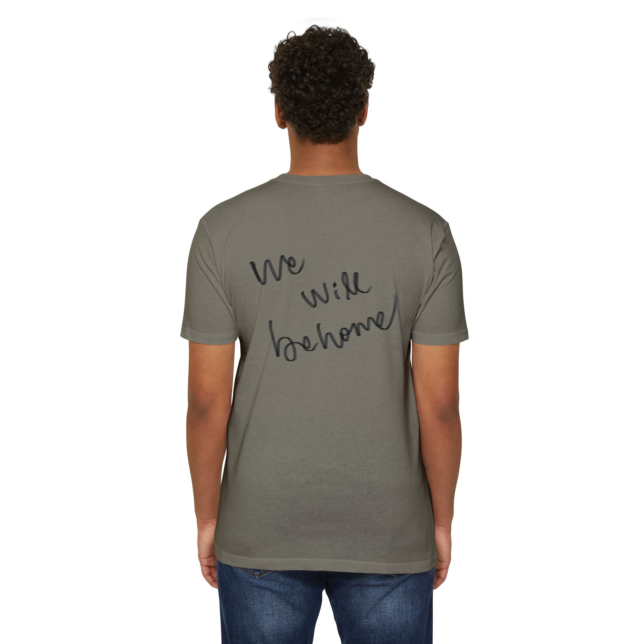Greek Goddess Illustration T‑Shirt — "We Will Behome" Inspirational Tee