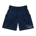 Jogger Shorts — Navy Athletic Casual with "love, always" Script