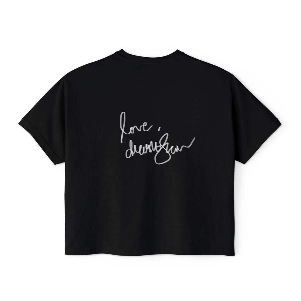 Boxy Tee — 'We Will Be Home' Vintage Angel Art Cropped T‑Shirt