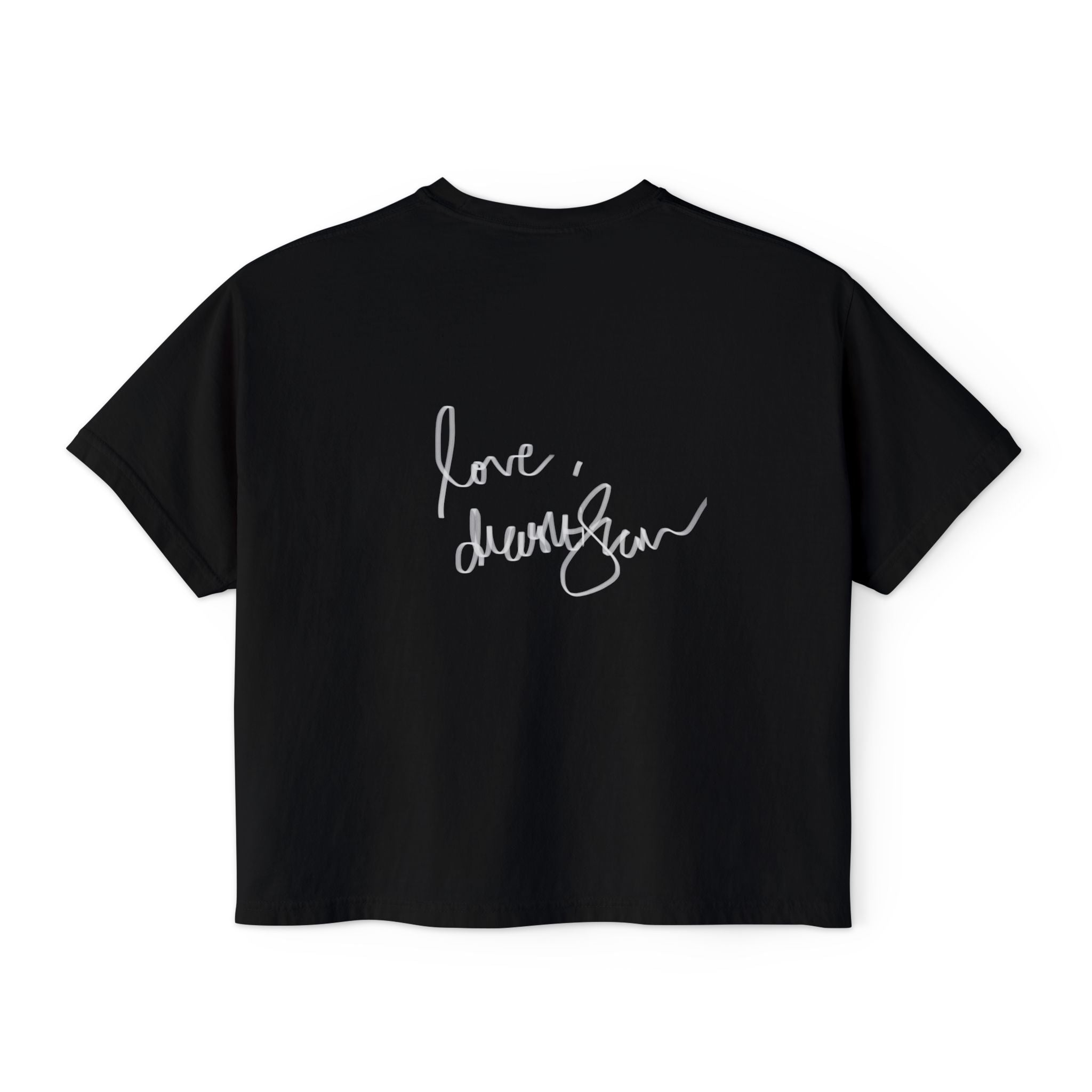 Boxy Tee — 'We Will Be Home' Vintage Angel Art Cropped T‑Shirt