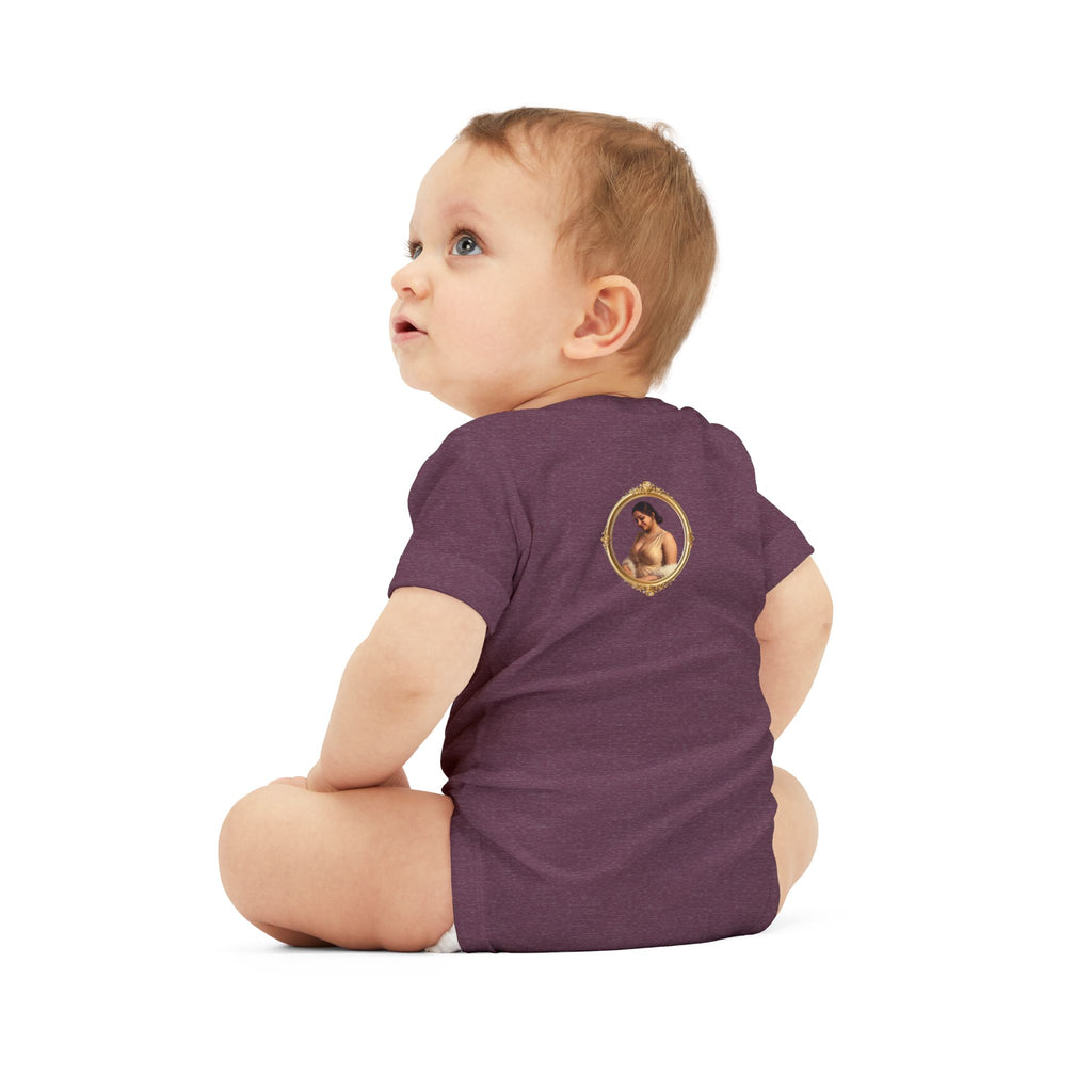 Infant Onesie with Vintage Cherub Portrait – Baby Bodysuit
