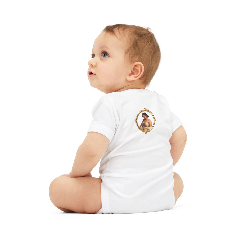 Infant Onesie with Vintage Cherub Portrait – Baby Bodysuit