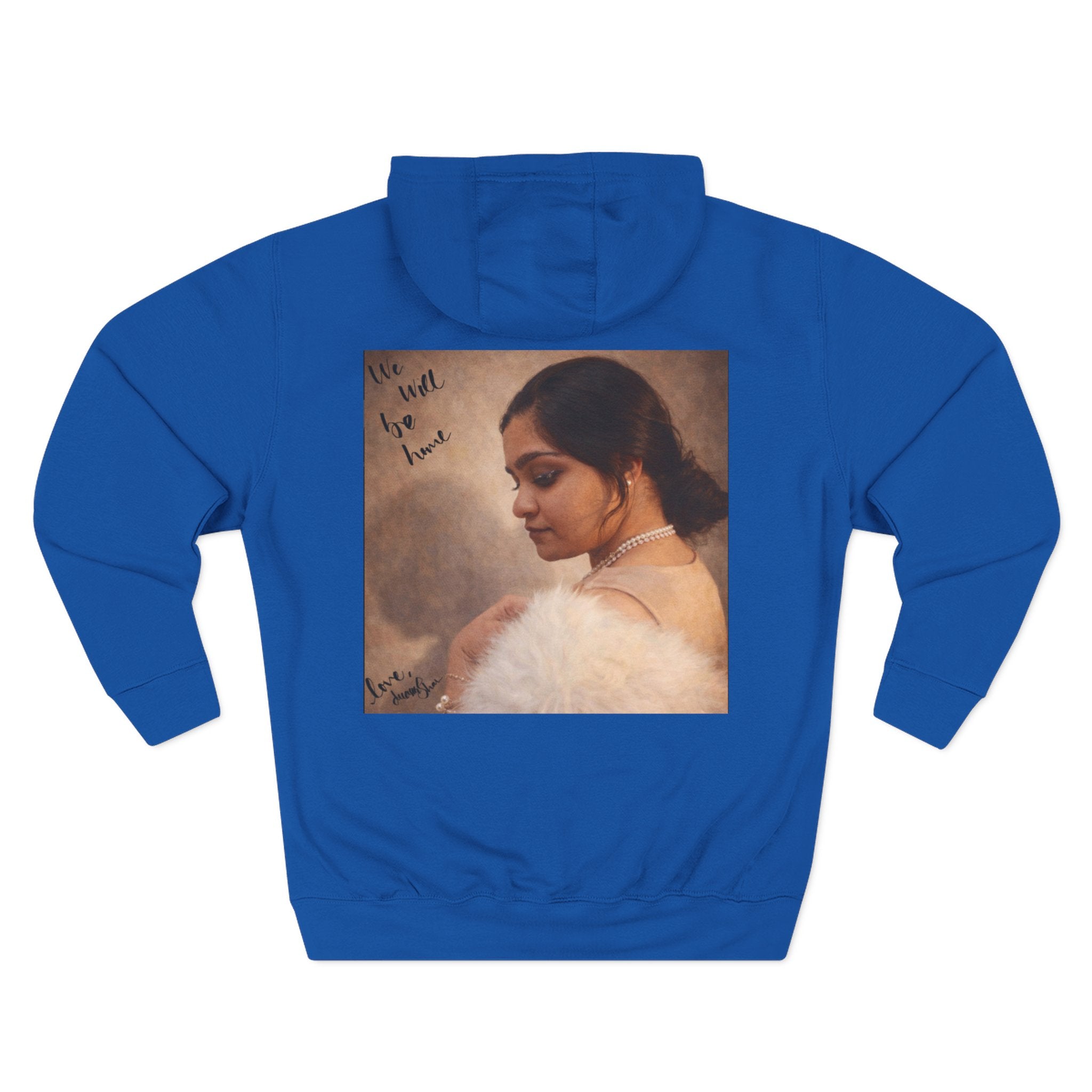Portrait Hoodie — Vintage Frame Romantic Art Pullover