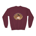 Youth Crewneck Sweatshirt — 'We Will Be Home' Vintage Portrait Graphic