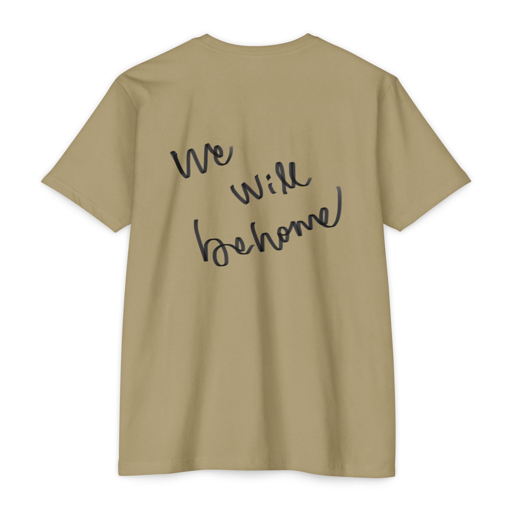 Greek Goddess Illustration T‑Shirt — "We Will Behome" Inspirational Tee