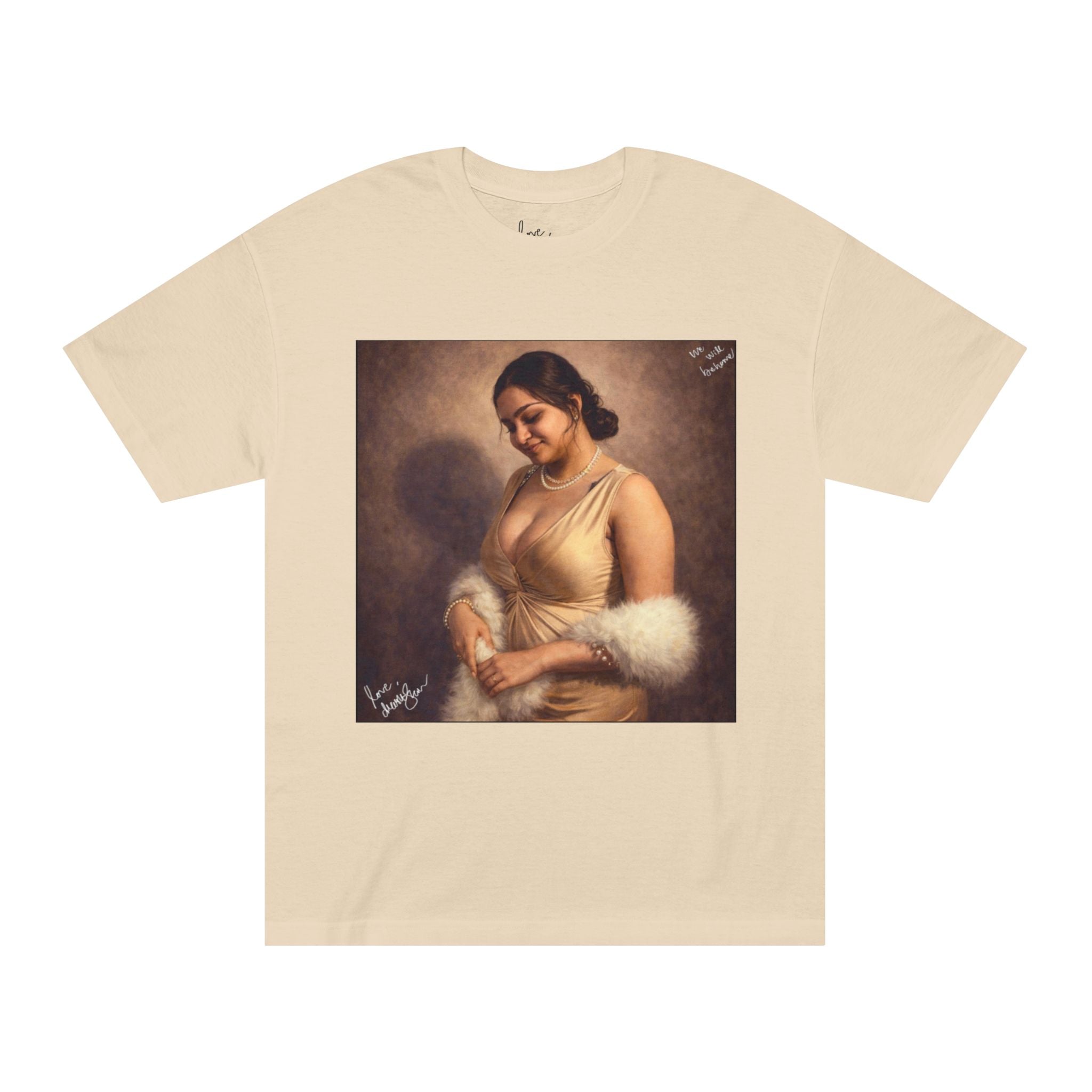 Vintage Portrait Tee — Elegant Woman Art Print T-Shirt