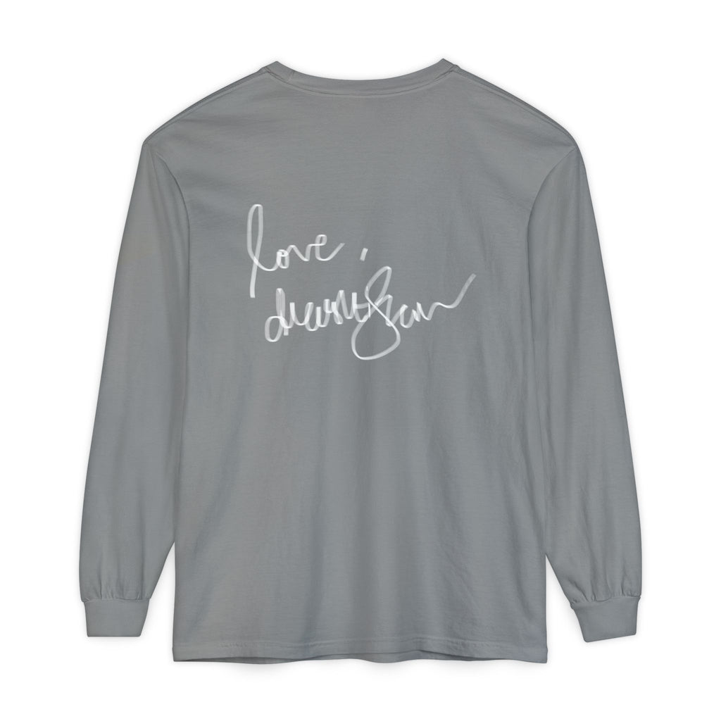 We Will Be Home Long Sleeve Tee — Floral Vintage Portrait Graphic