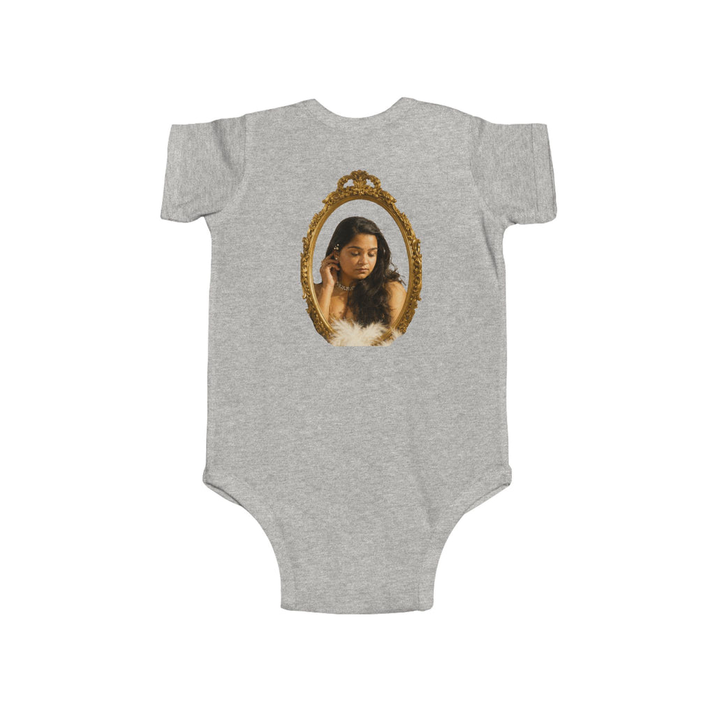 Infant Bodysuit with Vintage Gold Frame Portrait