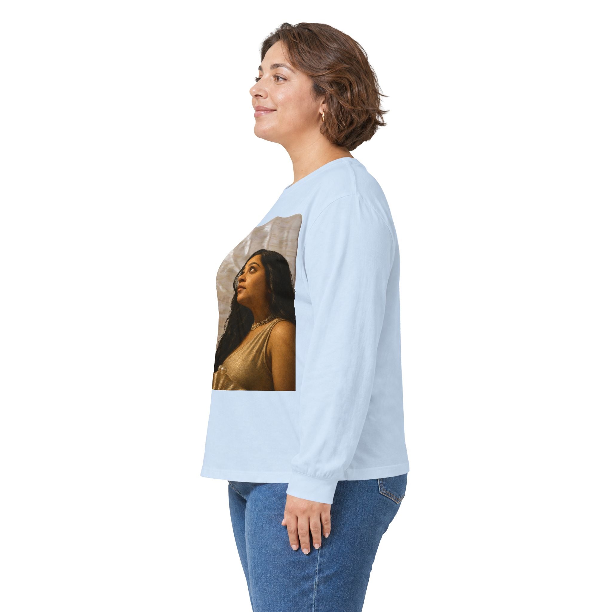 Long Sleeve Tee — "We Will Be Home" Portrait Graphic
