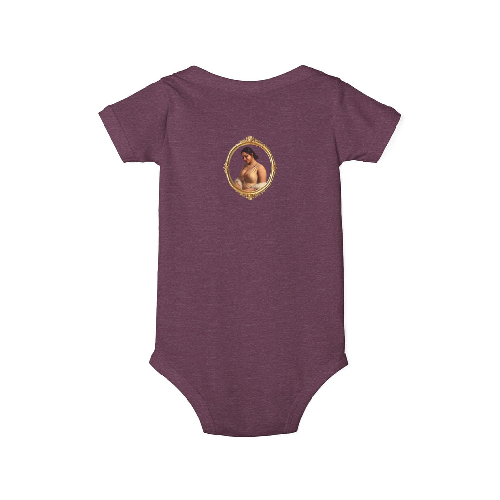 Infant Onesie with Vintage Cherub Portrait – Baby Bodysuit