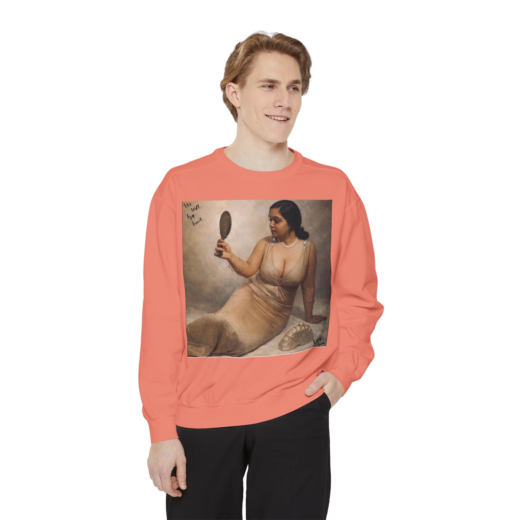 Sweatshirt — Vintage Muse Art Portrait Pullover