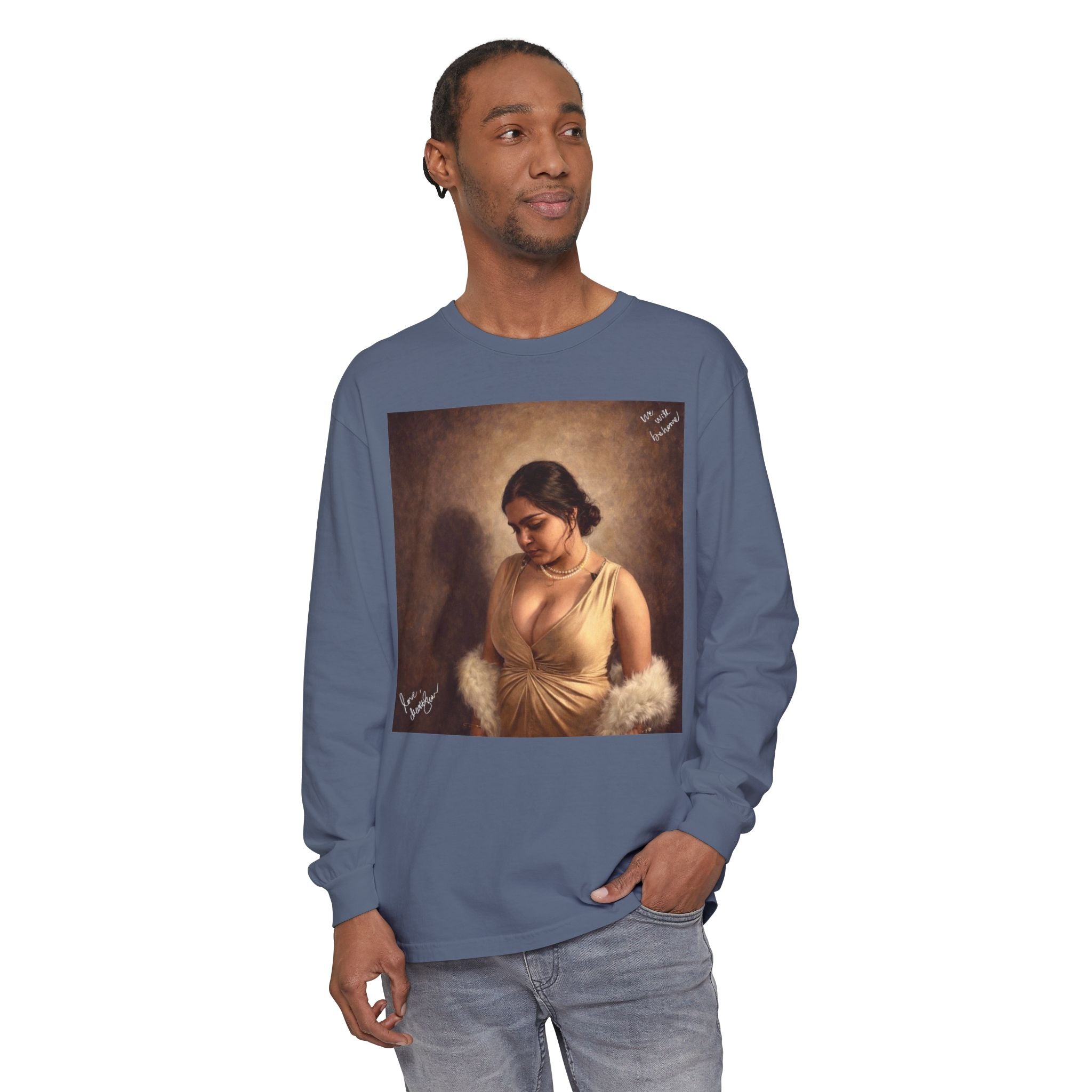 Unisex Garment-dyed Long Sleeve T-Shirt