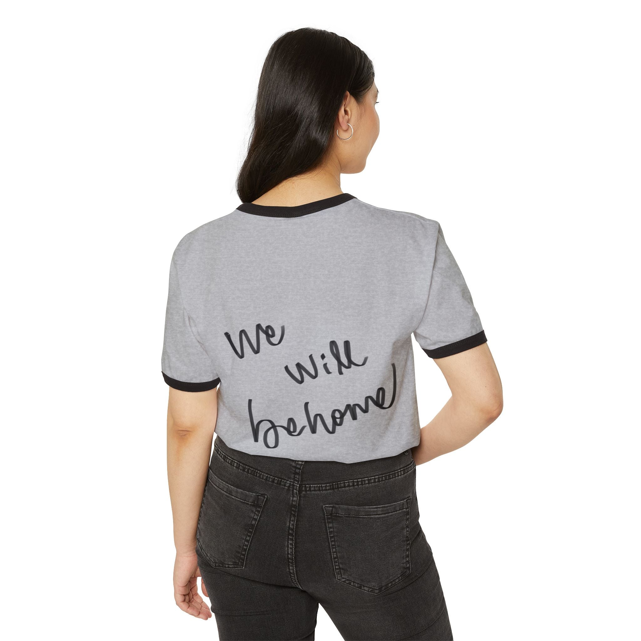 Ringer T-Shirt — 'We Will Be Home' Shell Portrait Tee