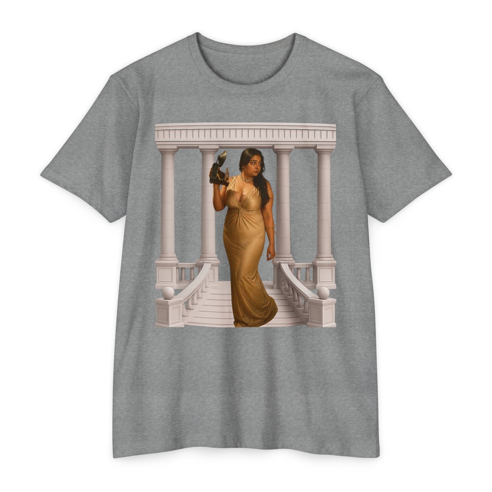 Greek Goddess Illustration T‑Shirt — "We Will Behome" Inspirational Tee