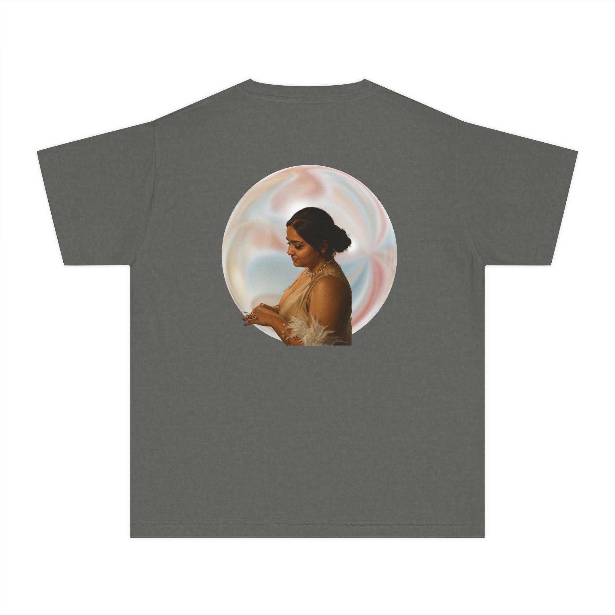 Youth Tee — Elegant Portrait Shell Graphic