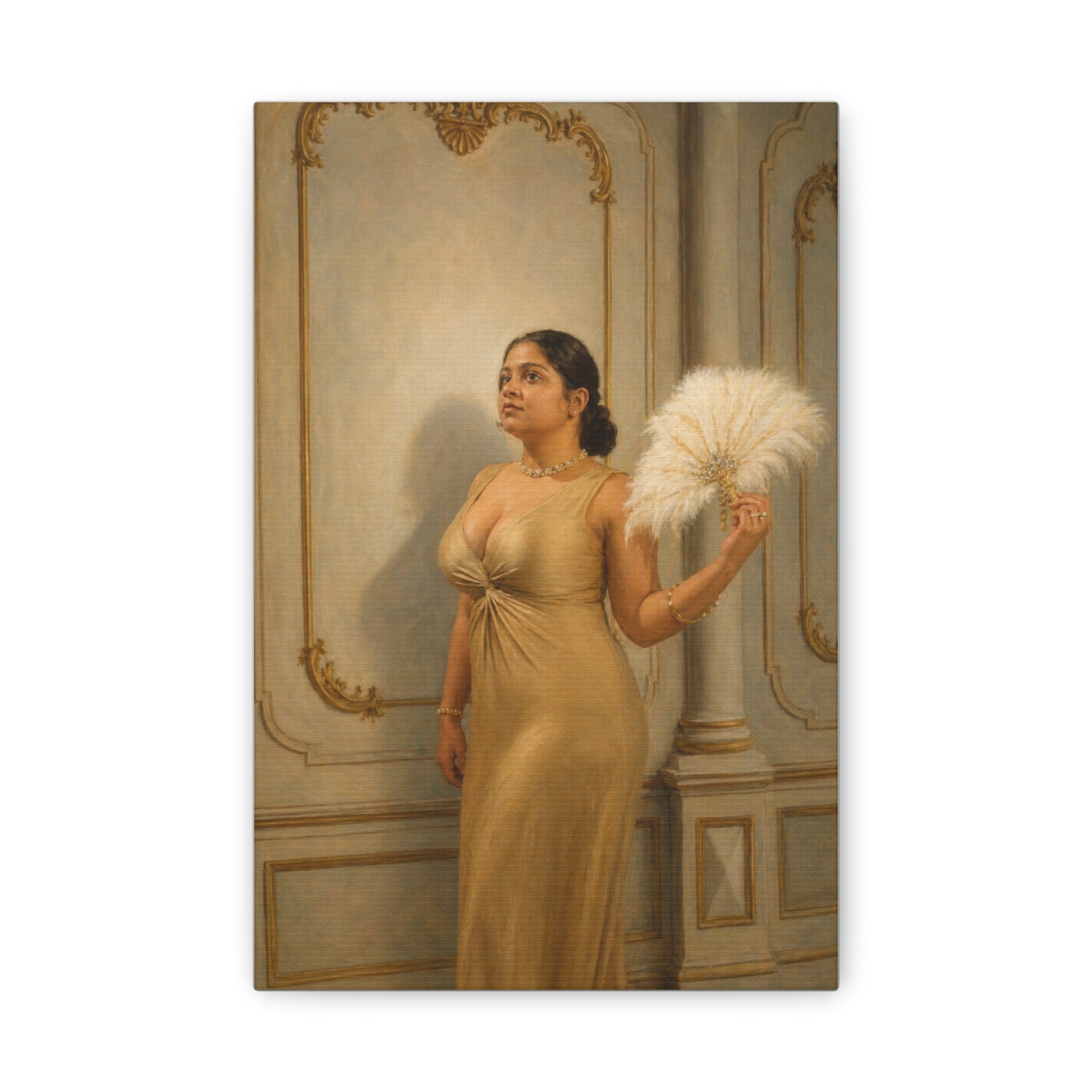 Classic Canvas: Vintage Portrait Art Canvas Print