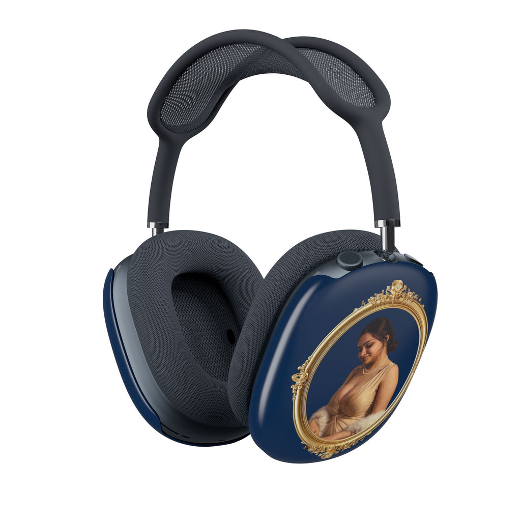 AirPods Max Case — Vintage Portrait Gold Frame Design