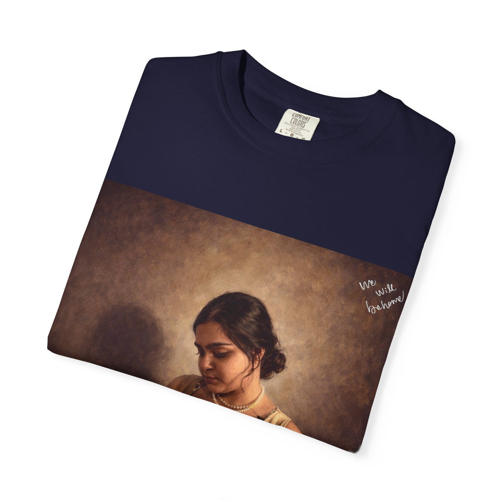 T-Shirt — Vintage Glam Portrait Tee with Signature "Love, Drashti"