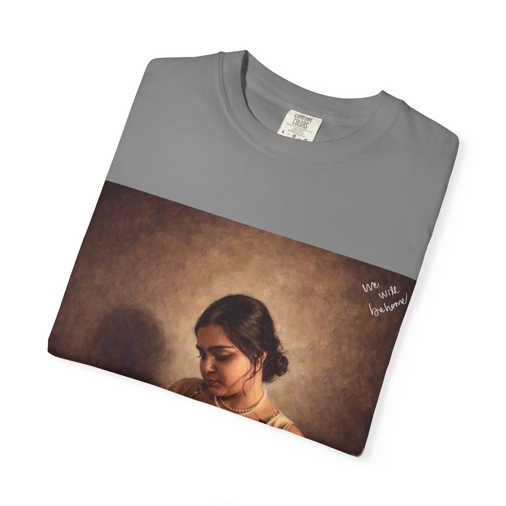 T-Shirt — Vintage Glam Portrait Tee with Signature "Love, Drashti"