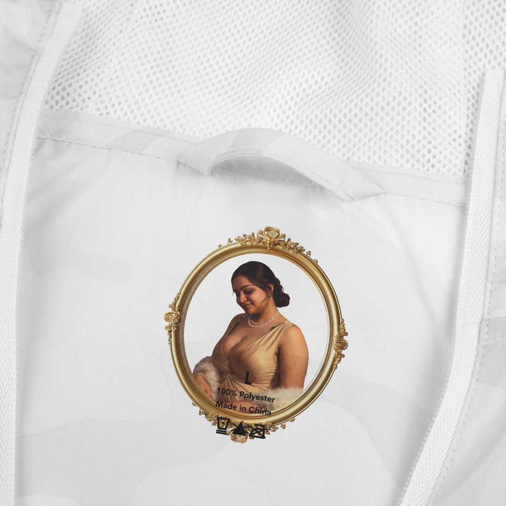 Windbreaker Jacket — Vintage Portrait Frame Design