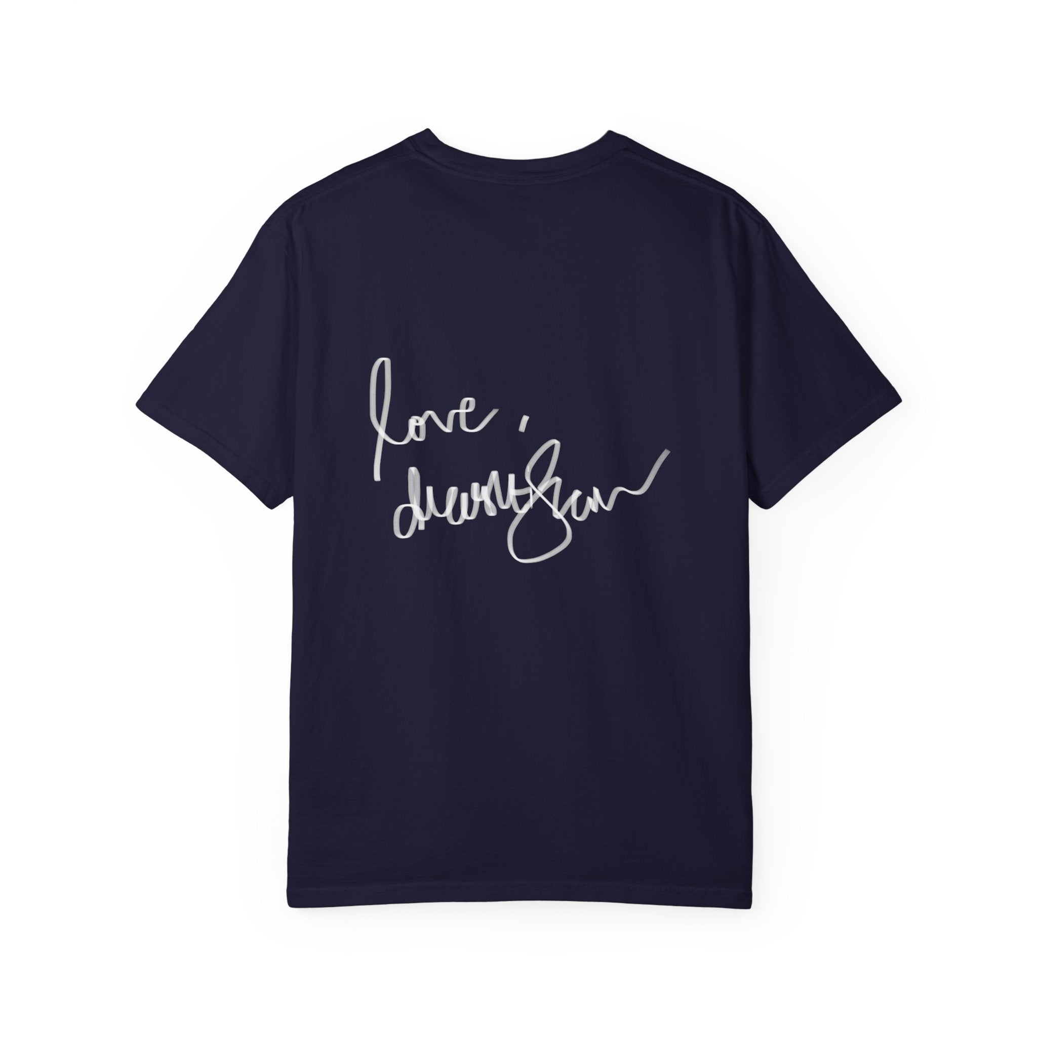 T-Shirt — Vintage Glam Portrait Tee with Signature "Love, Drashti"