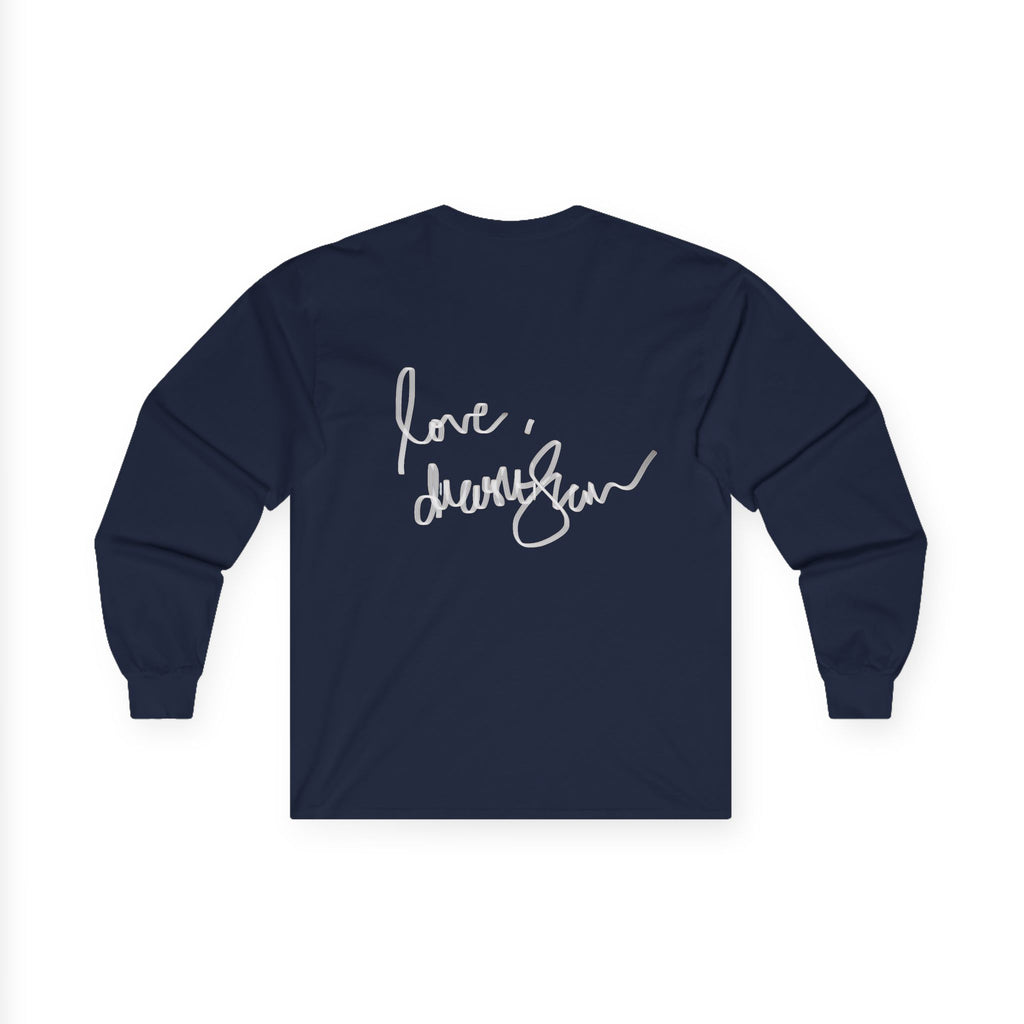 Long Sleeve Tee — "We Will Be Home" Portrait Graphic
