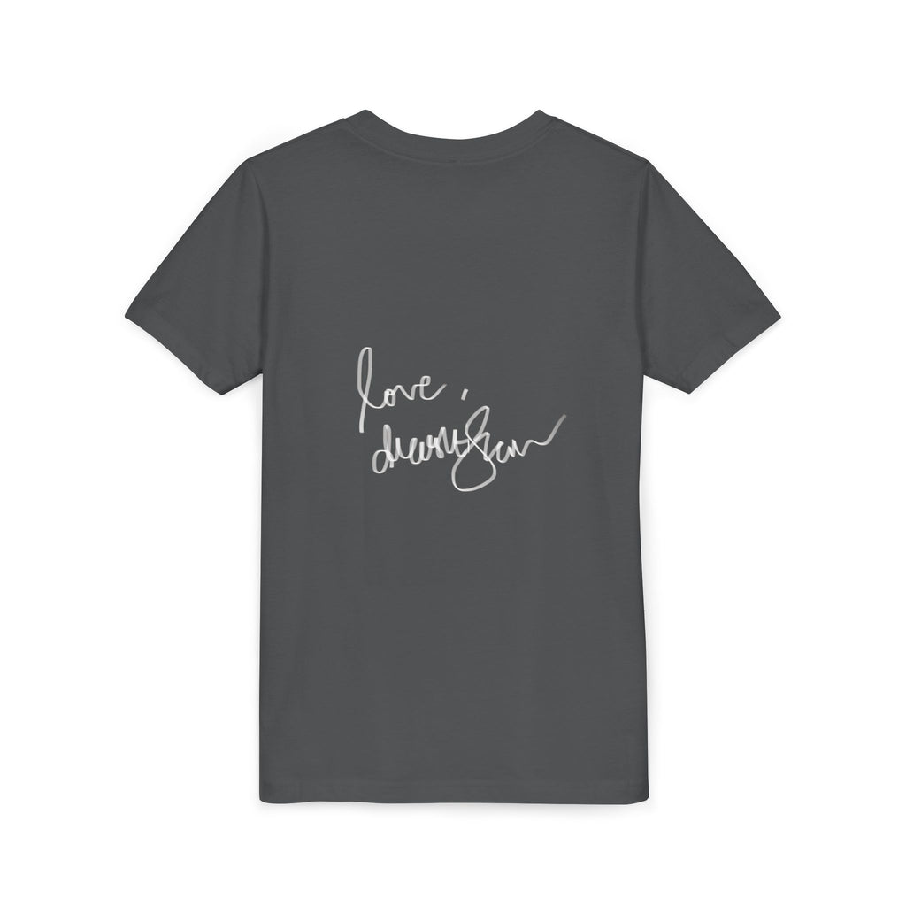 Drashti Youth Tee — Vintage Graphic with “We Will Be Home” Back Text