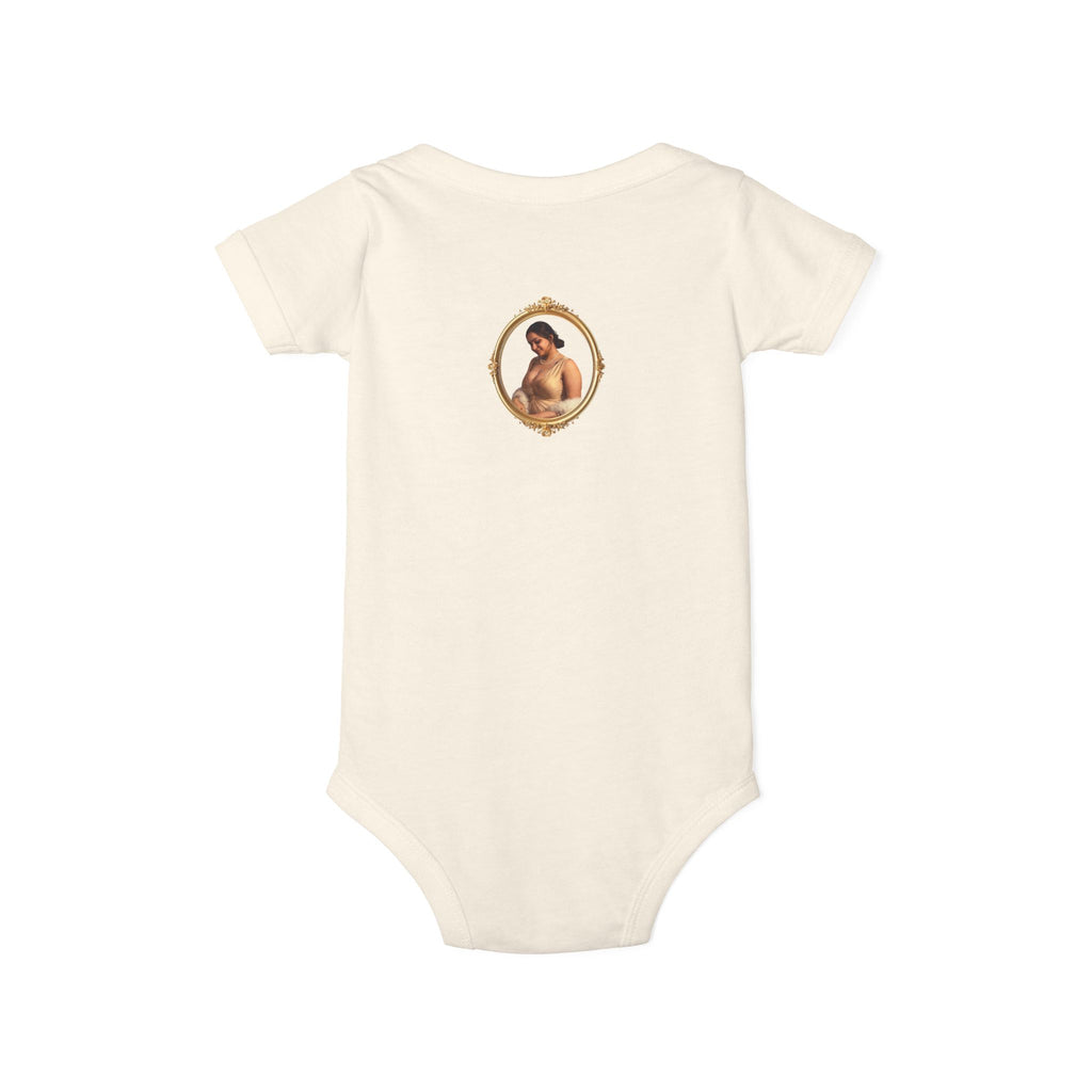 Infant Onesie with Vintage Cherub Portrait – Baby Bodysuit