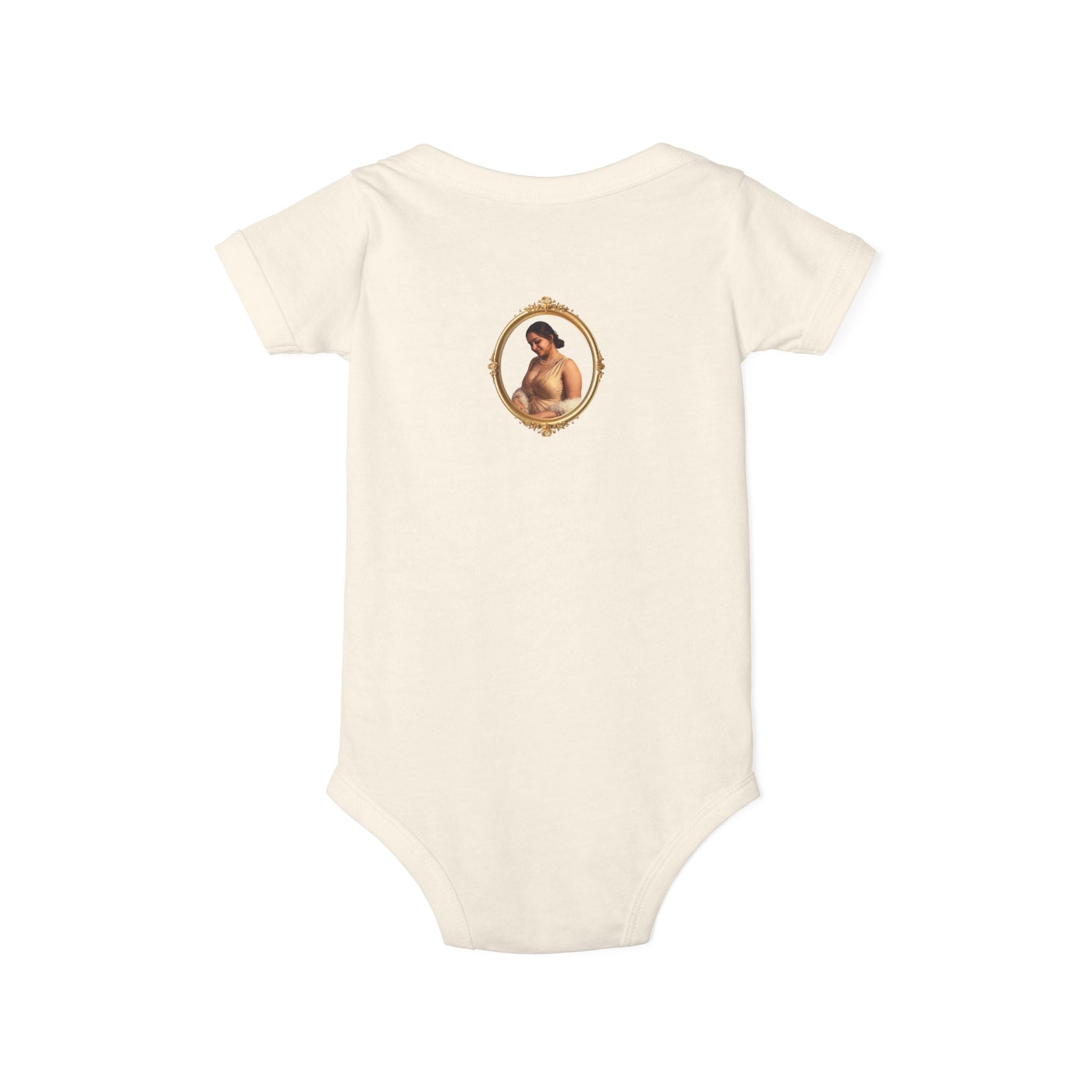 Infant Onesie with Vintage Cherub Portrait – Baby Bodysuit