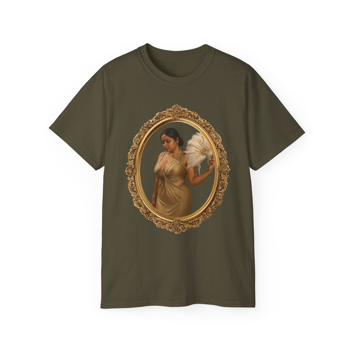 WWBH Portrait T-Shirt — Vintage Gold Framed Guardian Tee