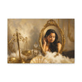 Golden Vanity Portrait Canvas
