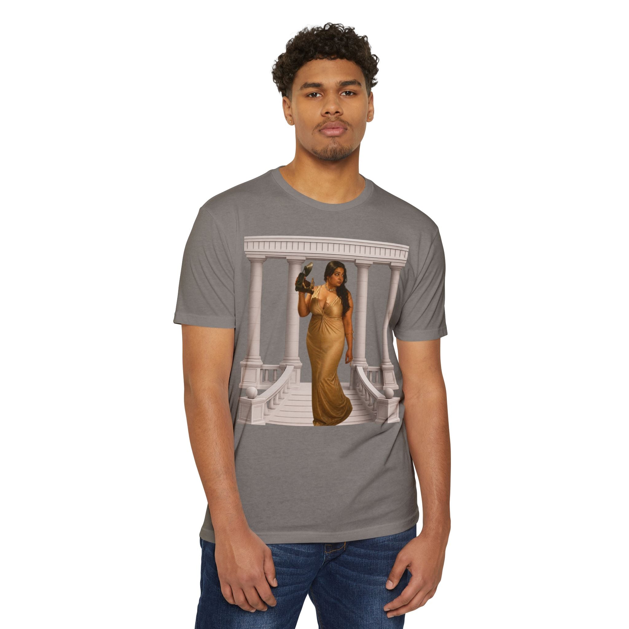 Greek Goddess Illustration T‑Shirt — "We Will Behome" Inspirational Tee