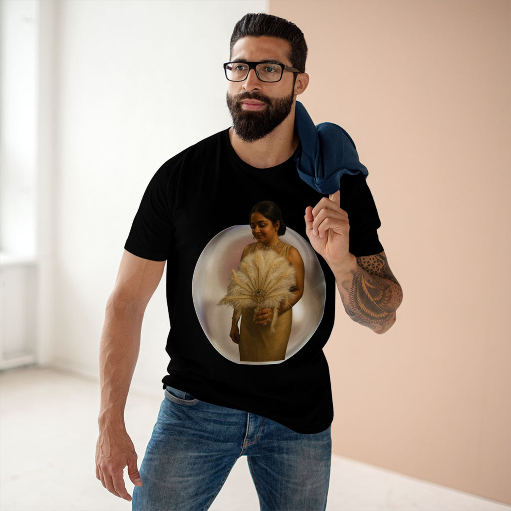 T‑Shirt — Vintage Portrait Bubble with 'We Will Become' Script