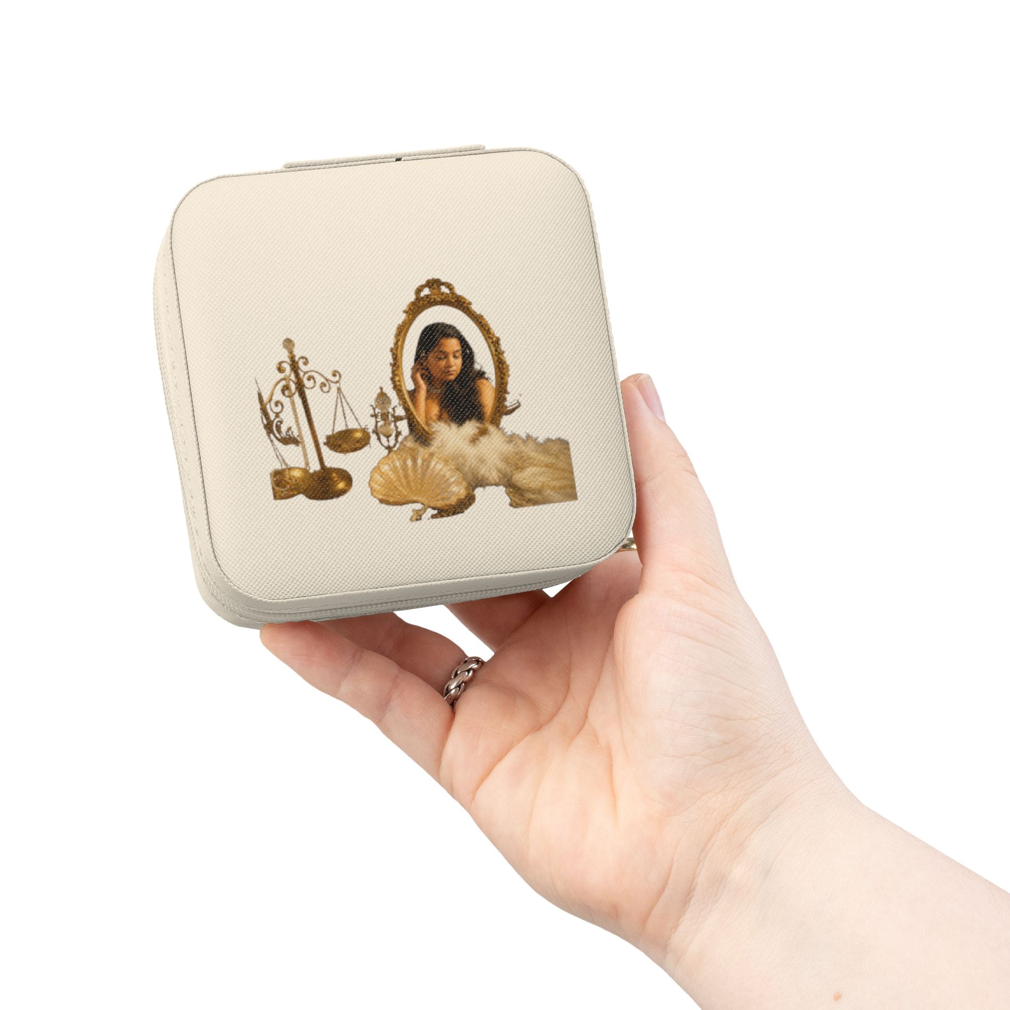 We Will Be Home Jewelry Case — Compact Organizer with Mirror