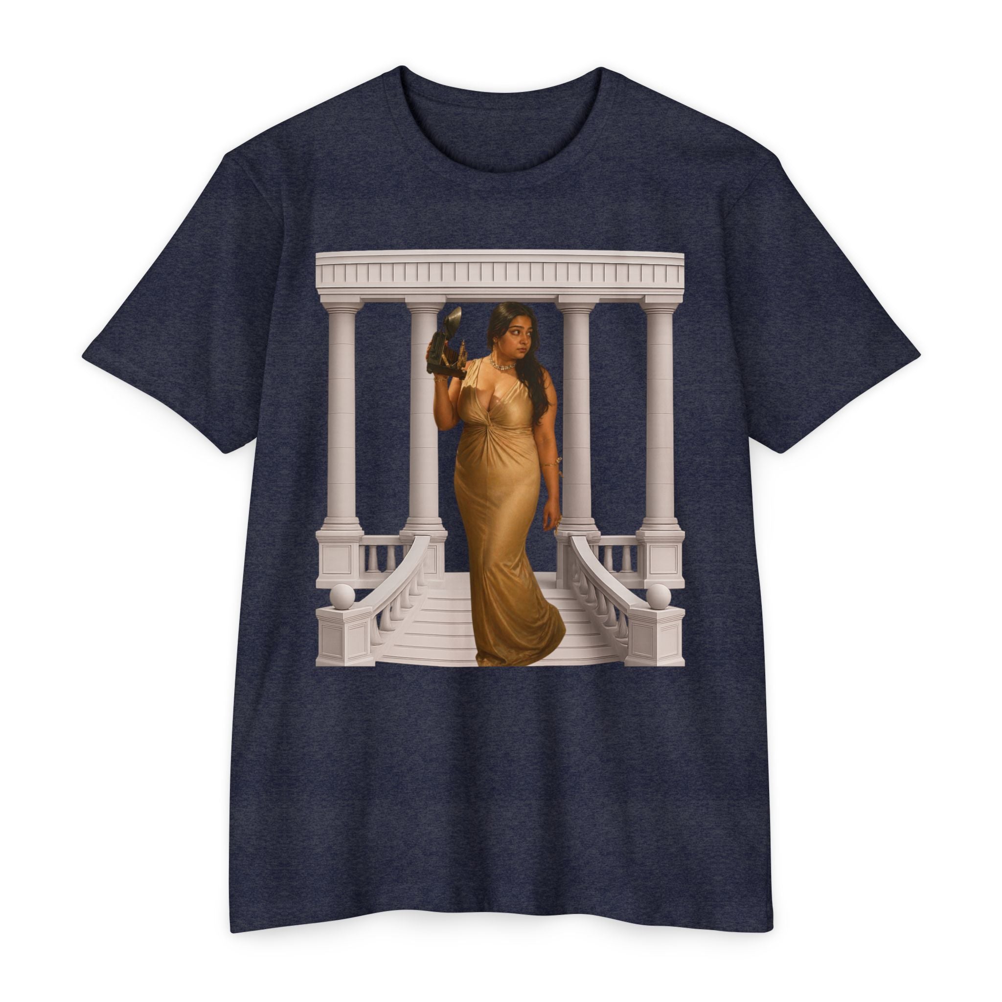 Greek Goddess Illustration T‑Shirt — "We Will Behome" Inspirational Tee