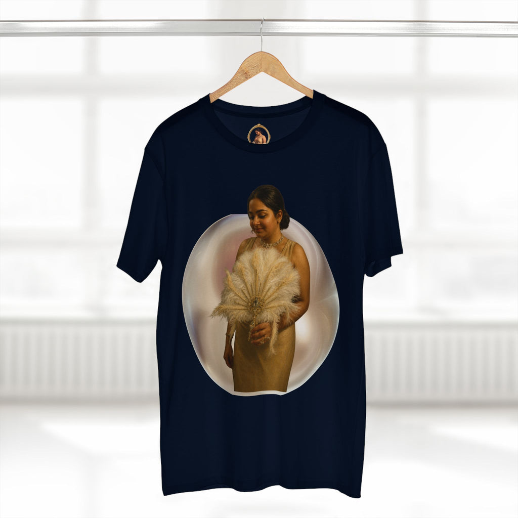 T‑Shirt — Vintage Portrait Bubble with 'We Will Become' Script