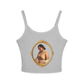 Spaghetti Tank Top — Vintage Portrait Frame with “Love, Always” Handwritten Script