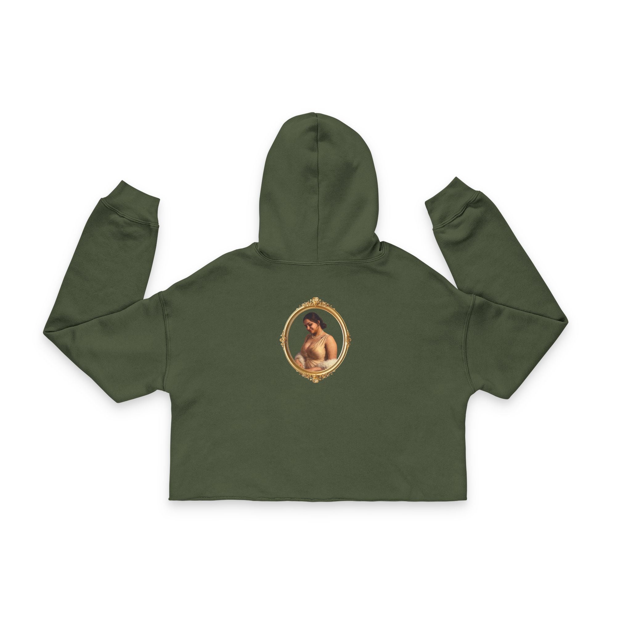 Cropped Hoodie — Vintage Venus Painting Print