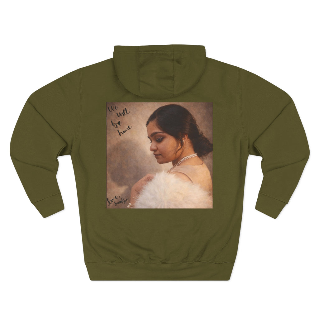 Portrait Hoodie — Vintage Frame Romantic Art Pullover