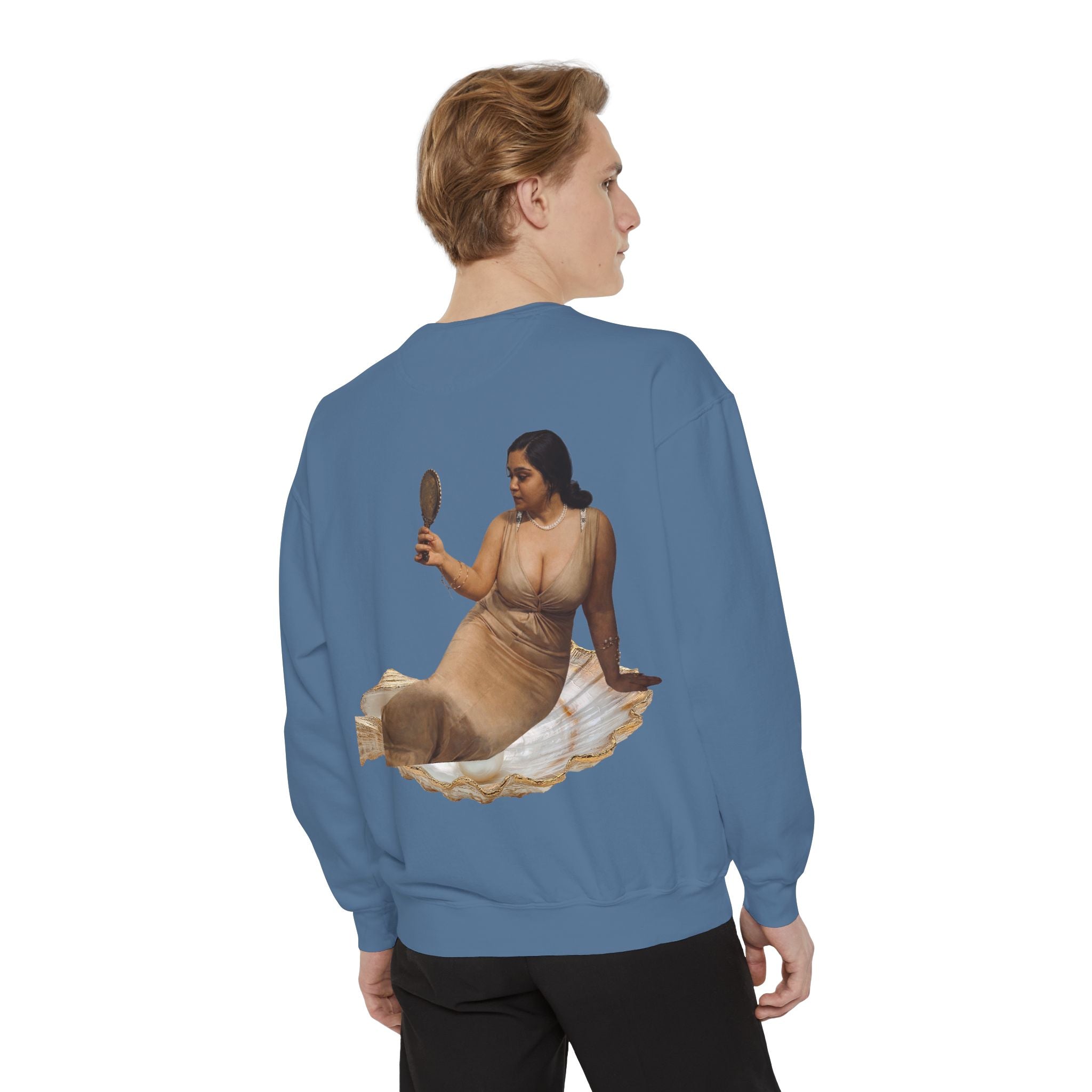 Sweatshirt — Vintage Muse Art Portrait Pullover