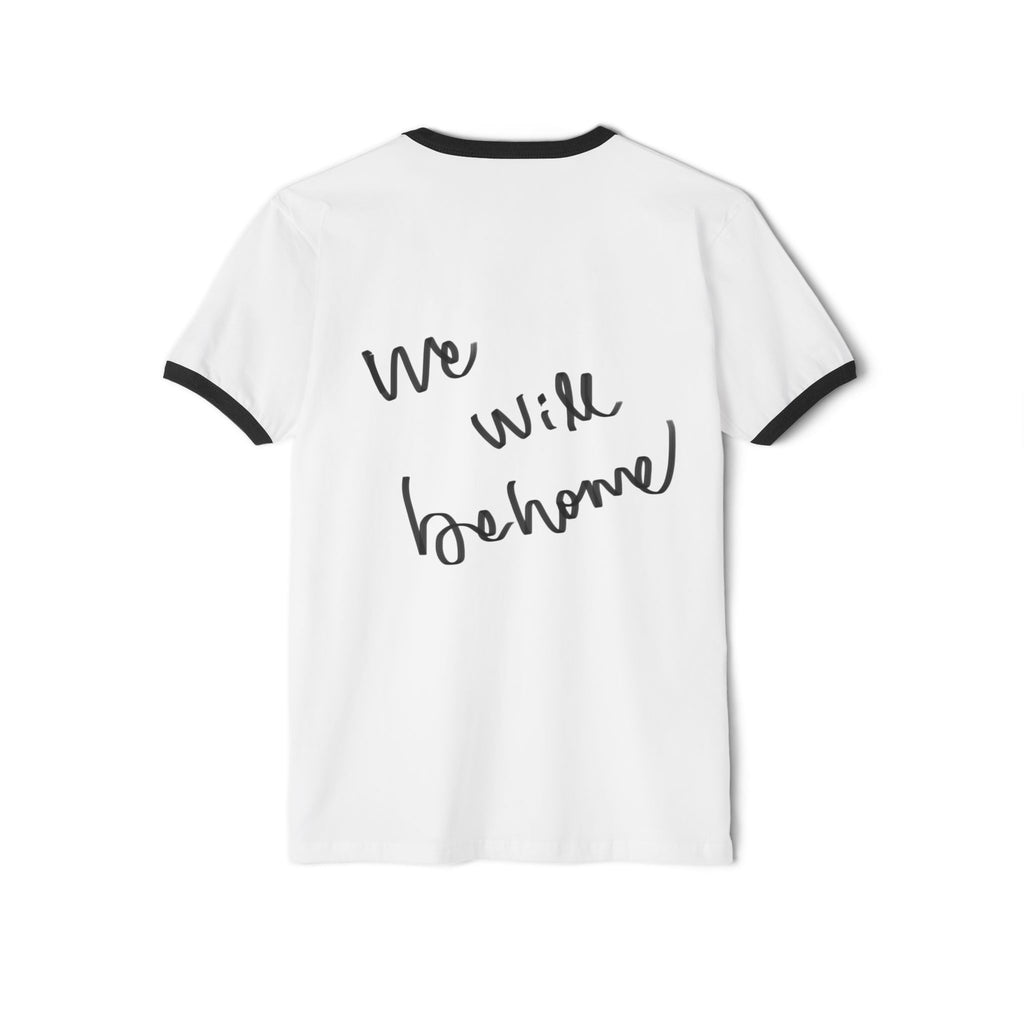 Ringer T-Shirt — 'We Will Be Home' Shell Portrait Tee