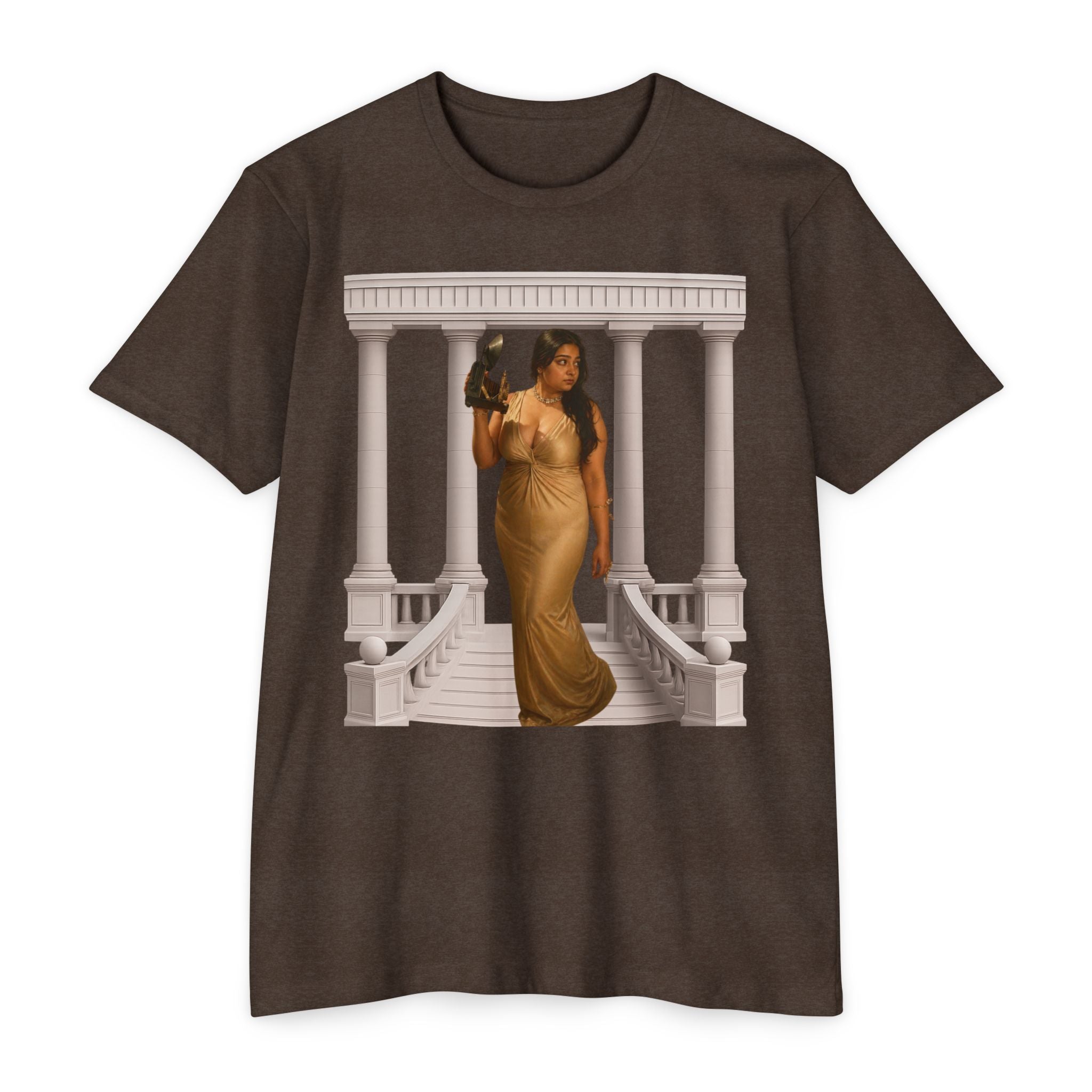 Greek Goddess Illustration T‑Shirt — "We Will Behome" Inspirational Tee