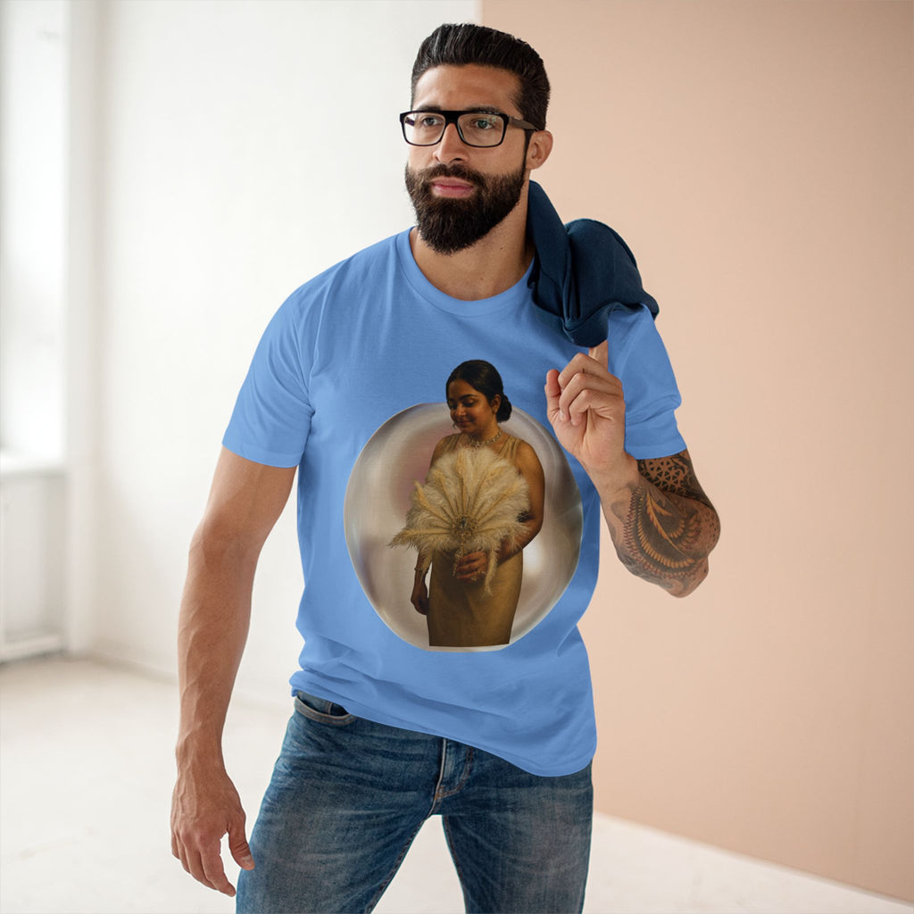 T‑Shirt — Vintage Portrait Bubble with 'We Will Become' Script